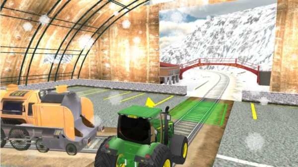 Chained Tractor Towing - Bus Pull Simulator screenshot 5
