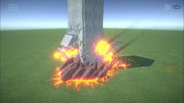 Sandbox destruction simulation screenshot 1