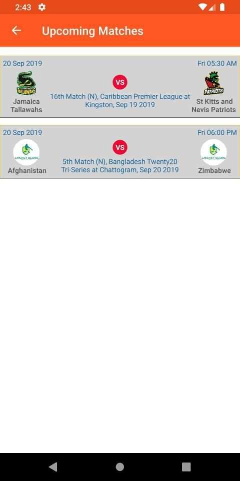 Cricket Score Best Line स्क्रीनशॉट 5