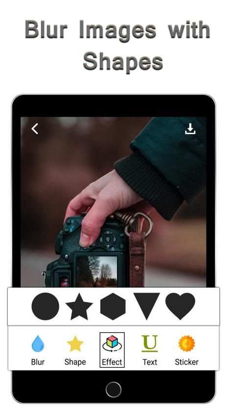 Blur Photo Editor : Blur Background With Shapes स्क्रीनशॉट 5