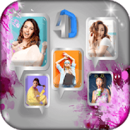 4D Collage Photo Frame : Photo Collage Art आइकन