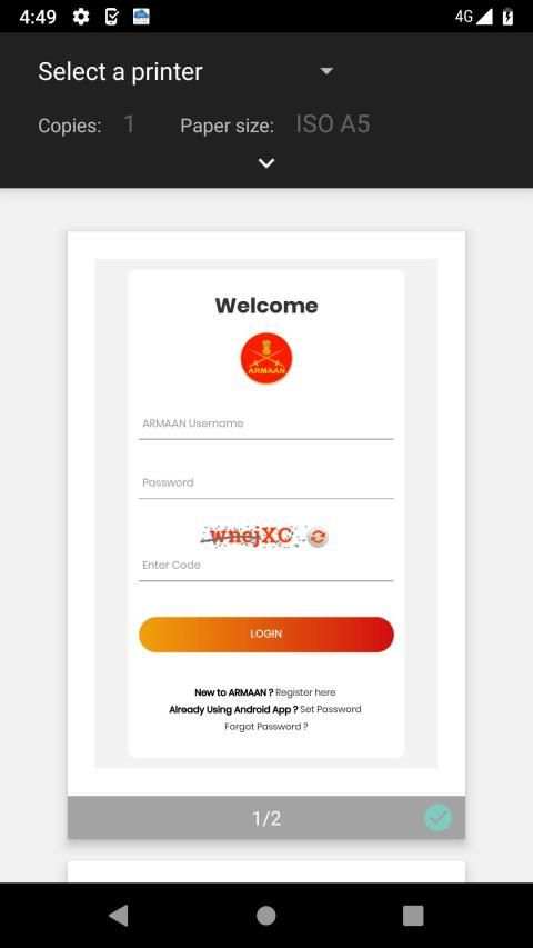 armaan app indian army pay slip screenshot 1