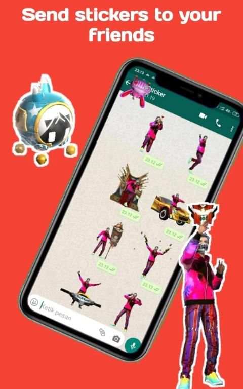 Free Fire Stiker Untuk Whatsapp 2020 स्क्रीनशॉट 1