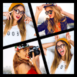 Collage Maker- Poto Grid, Square fit, music video आइकन