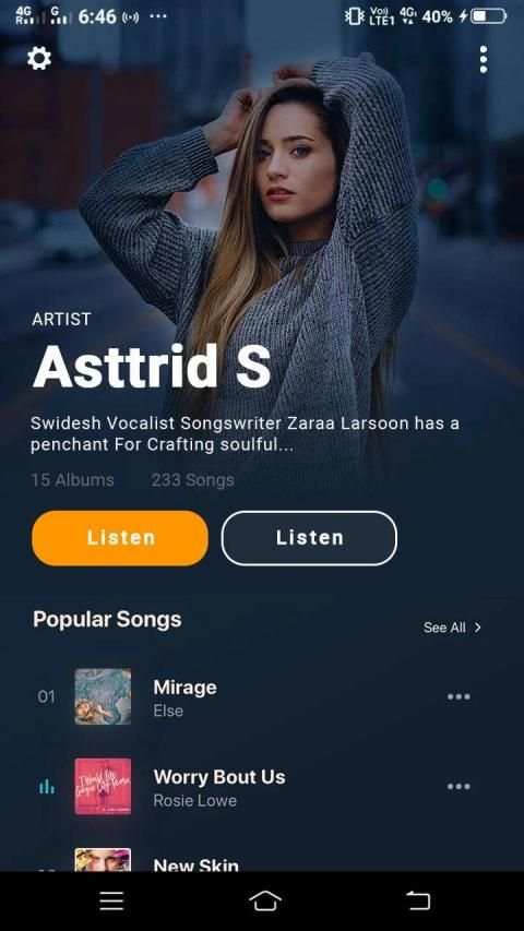 Music Player 3 تصوير الشاشة