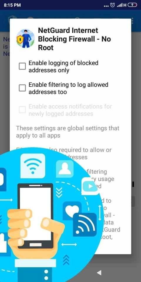 NetGuard Internet Blocking Firewall - No Root स्क्रीनशॉट 3