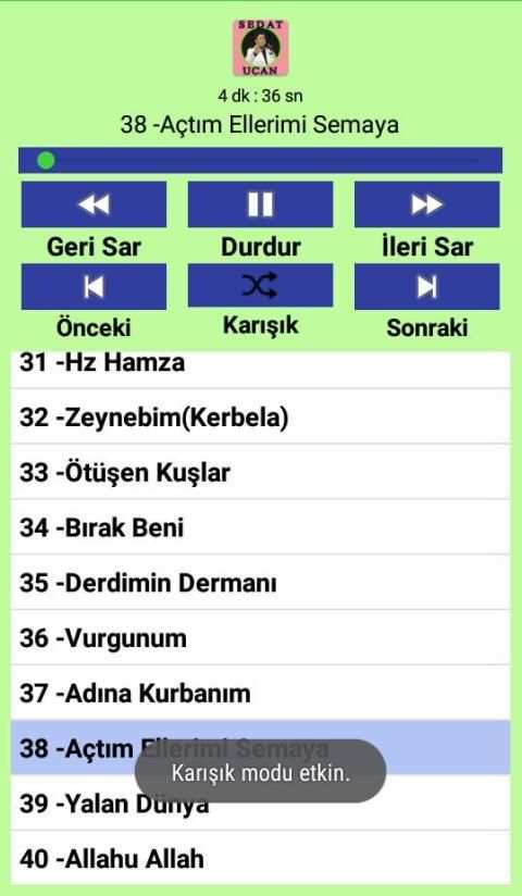 Sedat Uçan İlahiler (İnternetsiz 40 İlahi) screenshot 3