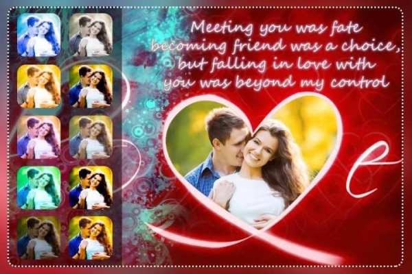 Valentine Day Photo Frame : Heart Photo Editor स्क्रीनशॉट 2