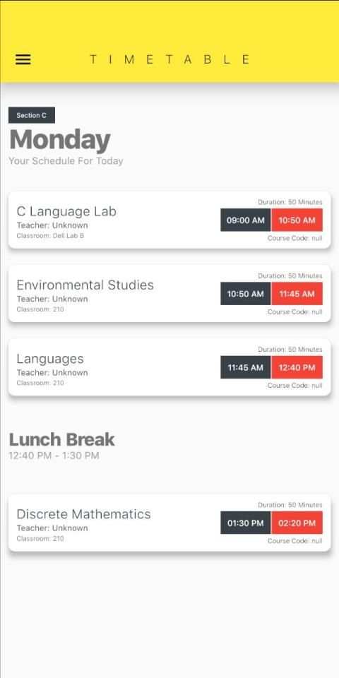 TimeTable screenshot 3