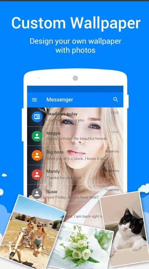 Messenger Parallel Dual App SMS Video Chat Texting screenshot 6