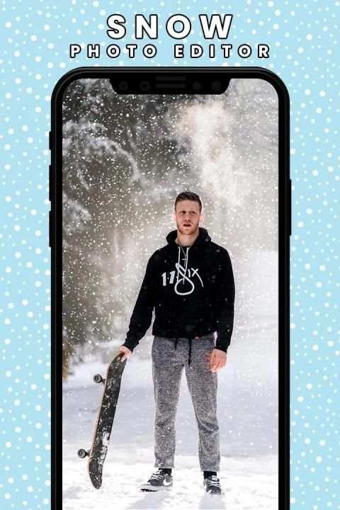 Snow Photo Editor - Colorful Snow स्क्रीनशॉट 6