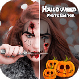 Halloween Photo Editor - Scary Mask Editor आइकन