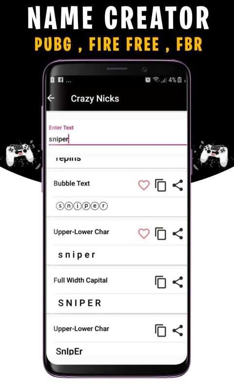 Name Creator For Free Fire, NickName generator screenshot 3