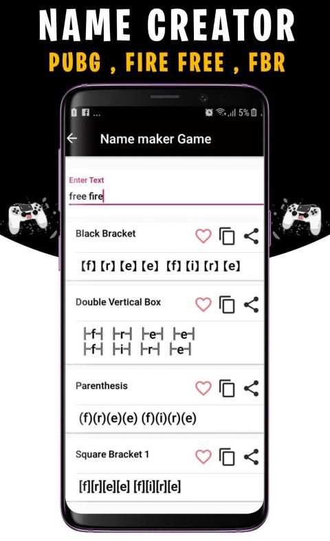 Name Creator For Free Fire, NickName generator screenshot 1
