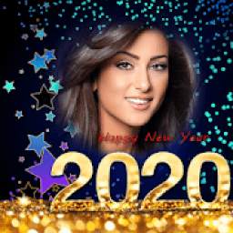 Happy new year 2020 photo frame