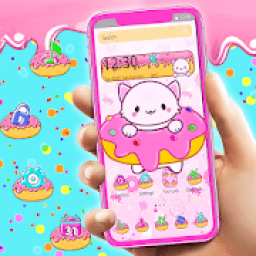 ikon Lovely Cat Donuts Theme