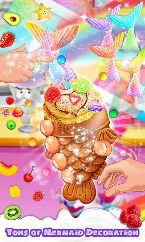 Magical Unicorn: Mermaid Ice Cream Cone Cooking screenshot 6