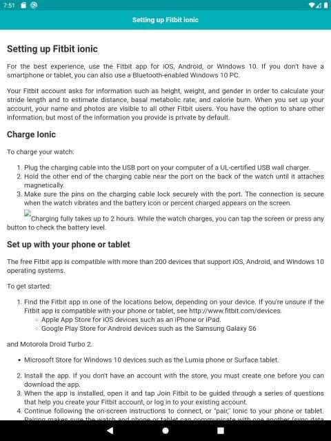 User guide for Fitbit Ionic screenshot 4