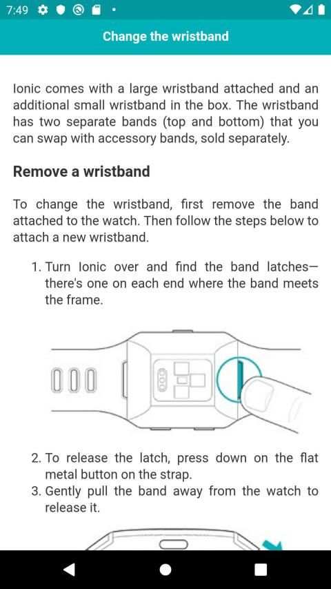 User guide for Fitbit Ionic screenshot 8
