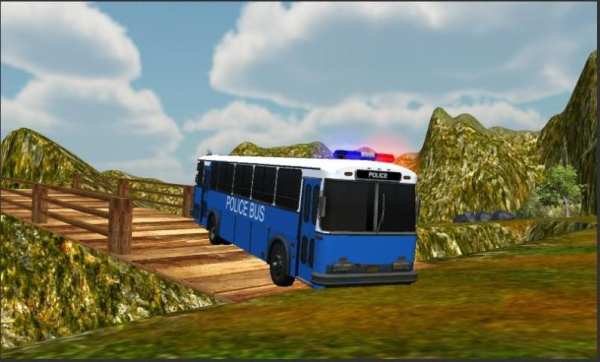 Police Bus Mountain Driving स्क्रीनशॉट 4