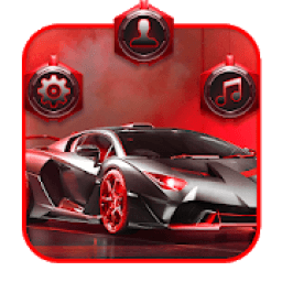 Classic Red Speed Car Theme आइकन