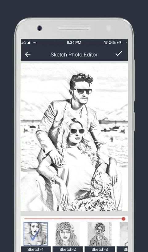 Sketch Photo Editor स्क्रीनशॉट 2