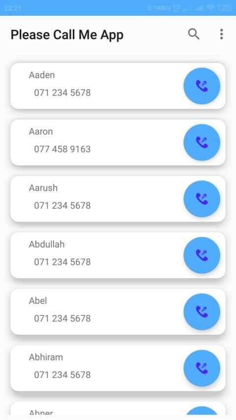 Please Call Me App screenshot 1