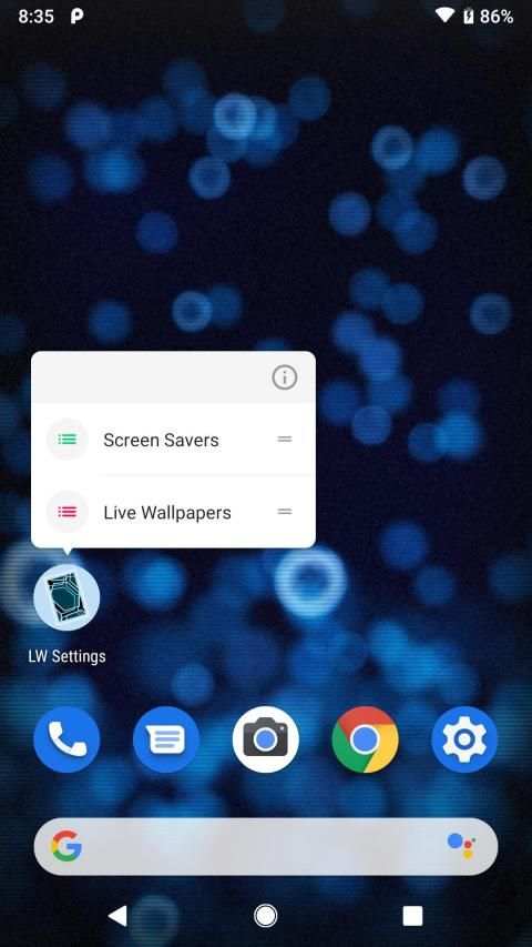 Live Wallpaper Settings Shortcut screenshot 1
