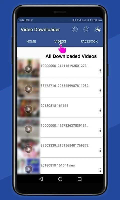 Video Downloader for Facebook - 2019 स्क्रीनशॉट 3