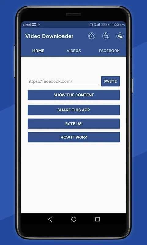 Video Downloader for Facebook - 2019 स्क्रीनशॉट 1