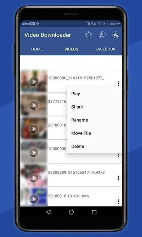 Video Downloader for Facebook - 2019 स्क्रीनशॉट 2
