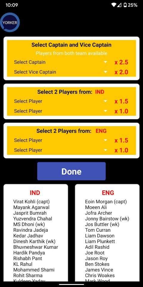 Yorker (Dream Fantasy Cricket Sports Game) screenshot 3
