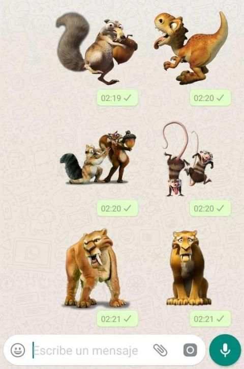 Stickers Era del Hielo para WhatsApp screenshot 1