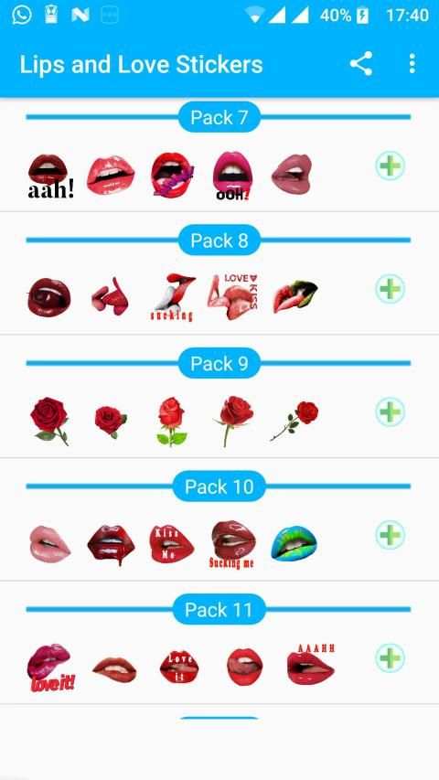 Kiss Stickers, Love Lips Stickers For Whatsapp screenshot 1