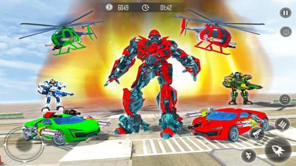 Helicopter Robot Battle: Robot Transformation Game screenshot 12