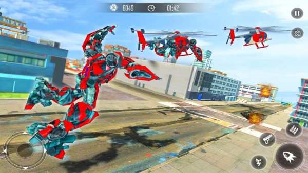 Helicopter Robot Battle: Robot Transformation Game screenshot 10