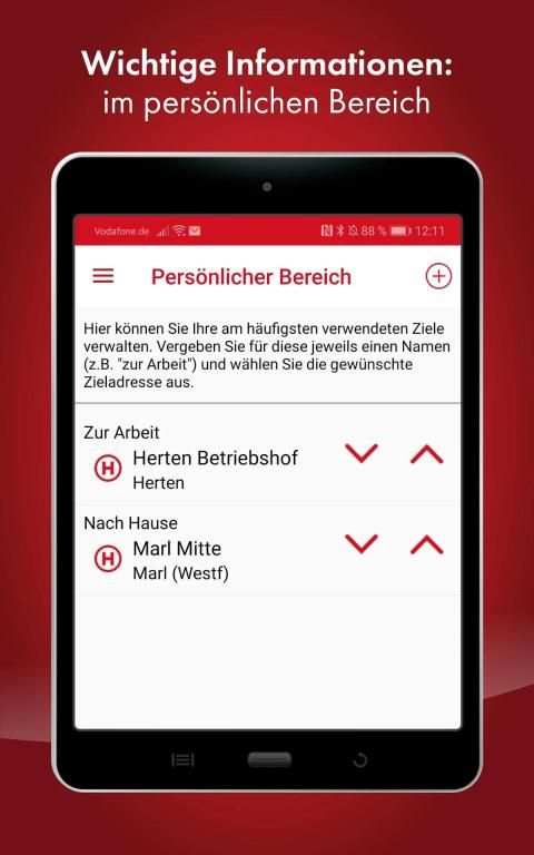 Vestische App screenshot 1