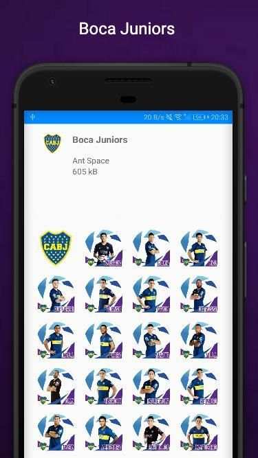 Stickers Superliga Arg para WhatsApp WAStickerApps screenshot 5
