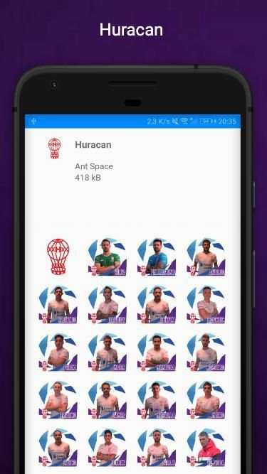 Stickers Superliga Arg para WhatsApp WAStickerApps screenshot 1