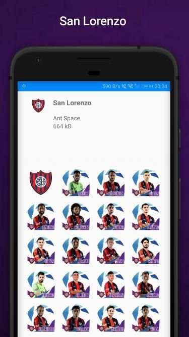 Stickers Superliga Arg para WhatsApp WAStickerApps screenshot 2