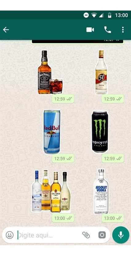 Figurinhas de bebidas - WAStickerApps screenshot 2