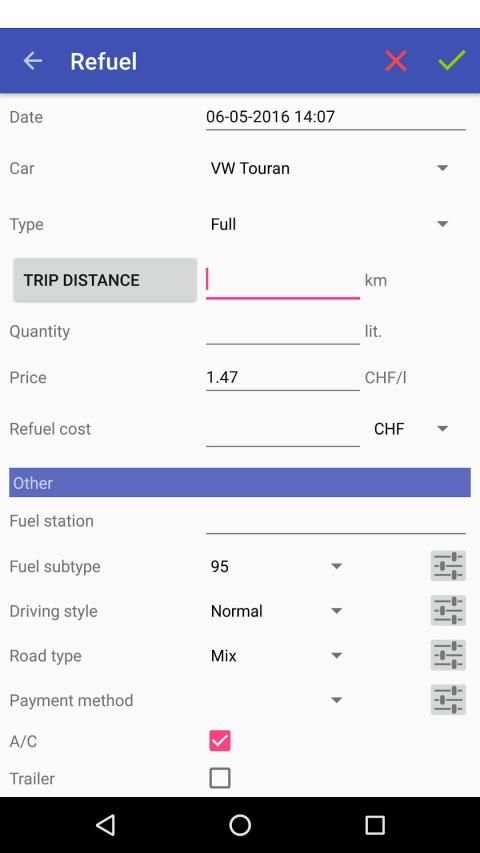 My Cars (Fuel logger++) स्क्रीनशॉट 18