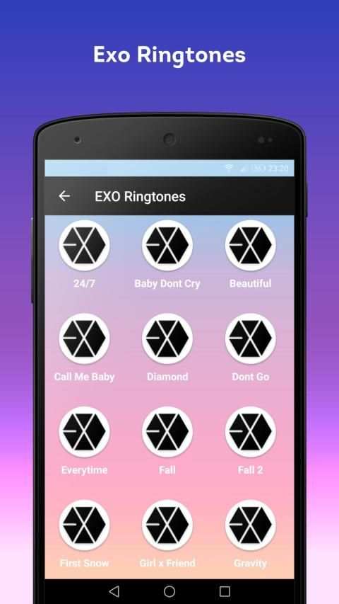 EXO Ringtones स्क्रीनशॉट 4