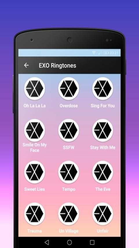EXO Ringtones स्क्रीनशॉट 1