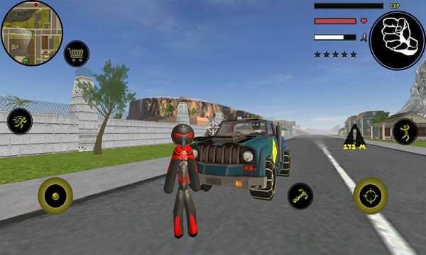 Stickman Rope Hero-Climbing Vice Hero Simulator screenshot 2