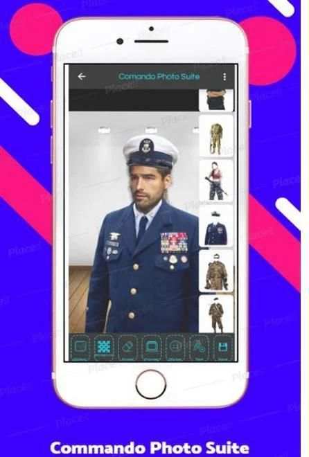 Commando photo suit : Army Photo Suit screenshot 1