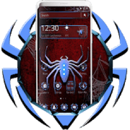 Scary Blue Spider Theme आइकन