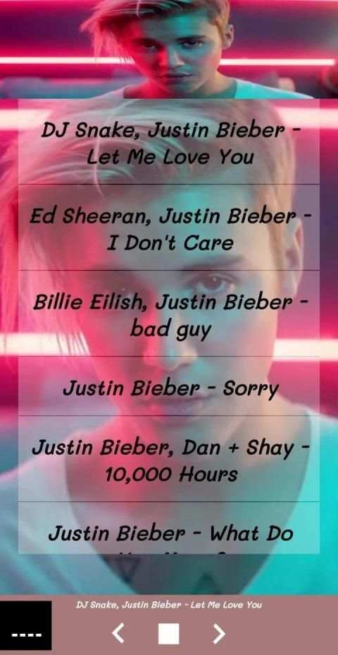 Justin Bieber Songs 2019 screenshot 3
