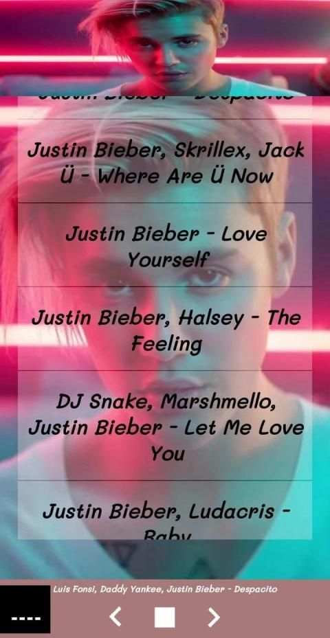 Justin Bieber Songs 2019 screenshot 1