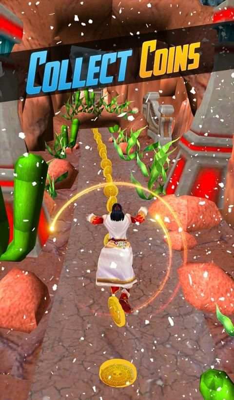 Snow Temple Escape - Evil Runner Game 3D स्क्रीनशॉट 3